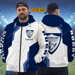 Colomiers Rugby – Hoodie ZipFlex Nouvelle édition avec nom personnalisé