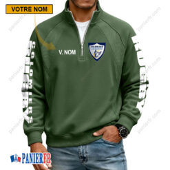 Colomiers Rugby – Sweat demi-zippé Nouvelle Version Avec Nom Personnalisé