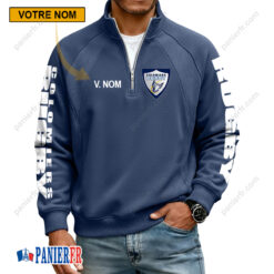 Colomiers Rugby – Sweat demi-zippé Nouvelle Version Avec Nom Personnalisé