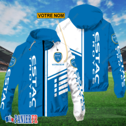 ESTAC Troyes – Hoodie ZipFlex Nouveau style avec nom personnalisé
