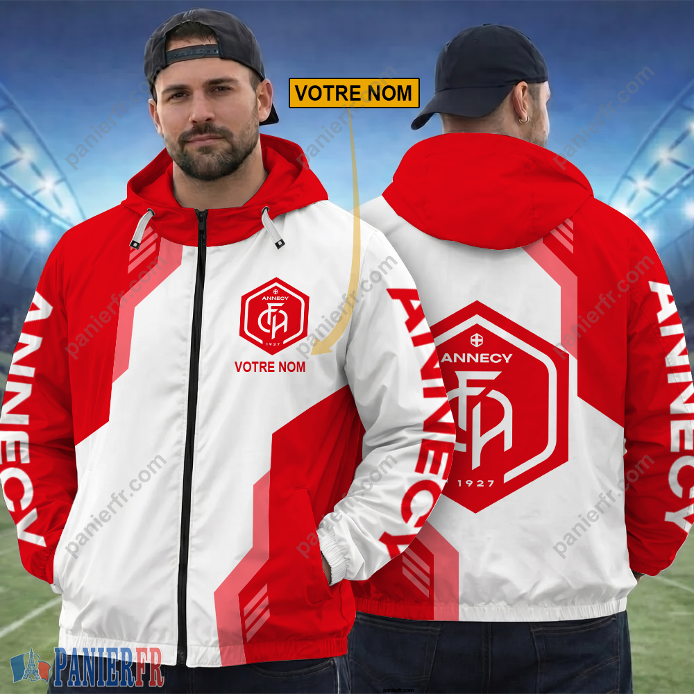 FC Annecy – Hoodie ZipFlex Nouvelle édition avec nom personnalisé FC Annecy – Hoodie ZipFlex Nouvelle édition avec nom personnalisé