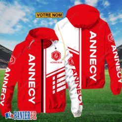 FC Annecy – Hoodie ZipFlex Nouveau style avec nom personnalisé
