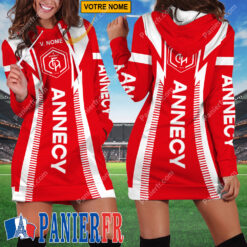 FC Annecy – Robe hoodie femme Édition spéciale Avec Nom Personnalisé