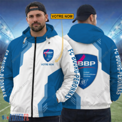 FC Bourg-Péronnas – Hoodie ZipFlex Nouvelle édition avec nom personnalisé
