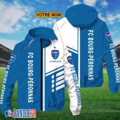 FC Bourg-Péronnas – Hoodie ZipFlex Nouveau style avec nom personnalisé