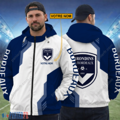 FC Girondins de Bordeaux – Hoodie ZipFlex Nouvelle édition avec nom personnalisé