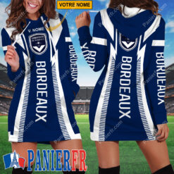 FC Girondins de Bordeaux – Robe hoodie femme Édition spéciale Avec Nom Personnalisé