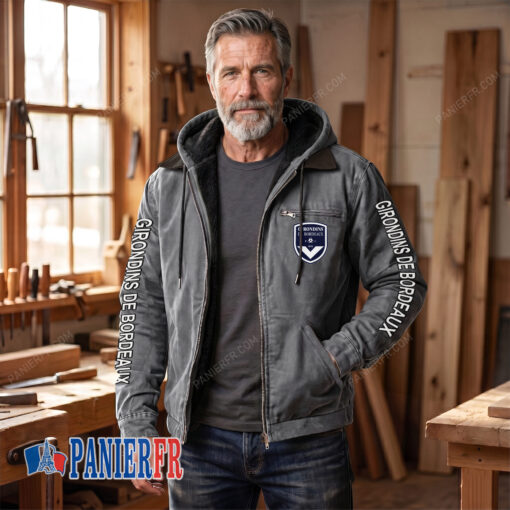 FC Girondins de Bordeaux – Hoodie en flanelle nouvelle édition FC Girondins de Bordeaux – Hoodie en flanelle nouvelle édition