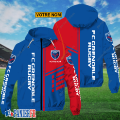FC Grenoble Rugby – Hoodie ZipFlex Nouveau style avec nom personnalisé