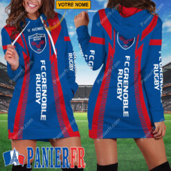 FC Grenoble Rugby – Robe hoodie femme Édition spéciale Avec Nom Personnalisé