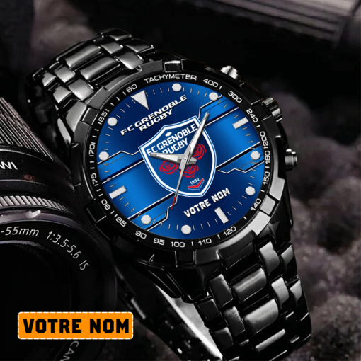FC Grenoble Rugby – Montre Aurora Nouvelle édition Avec Nom Personnalisé FC Grenoble Rugby – Montre Aurora Nouvelle édition Avec Nom Personnalisé