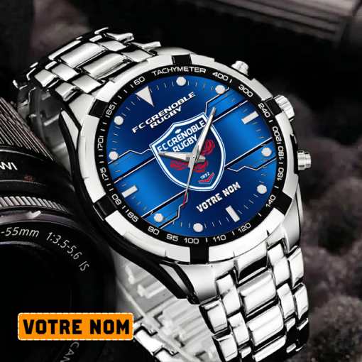 FC Grenoble Rugby – Montre Aurora Nouvelle édition Avec Nom Personnalisé FC Grenoble Rugby – Montre Aurora Nouvelle édition Avec Nom Personnalisé