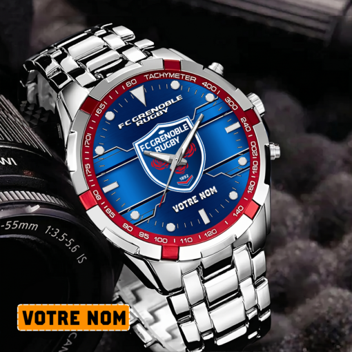 FC Grenoble Rugby – Montre Aurora Nouvelle édition Avec Nom Personnalisé FC Grenoble Rugby – Montre Aurora Nouvelle édition Avec Nom Personnalisé