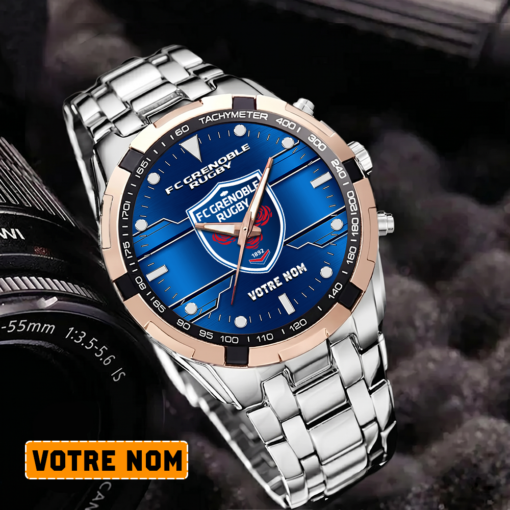 FC Grenoble Rugby – Montre Aurora Nouvelle édition Avec Nom Personnalisé FC Grenoble Rugby – Montre Aurora Nouvelle édition Avec Nom Personnalisé