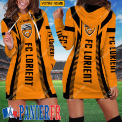 FC Lorient – Robe hoodie femme Édition spéciale Avec Nom Personnalisé