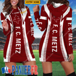 FC Metz – Robe hoodie femme Édition spéciale Avec Nom Personnalisé