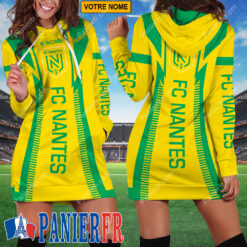 FC Nantes – Robe hoodie femme Édition spéciale Avec Nom Personnalisé