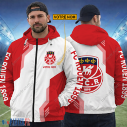 FC Rouen 1899 – Hoodie ZipFlex Nouvelle édition avec nom personnalisé