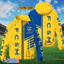 FC Sochaux-Montbéliard – Hoodie ZipFlex Nouveau style avec nom personnalisé