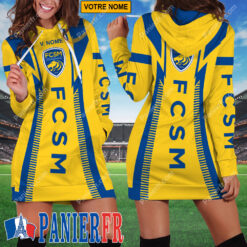 FC Sochaux-Montbéliard – Robe hoodie femme Édition spéciale Avec Nom Personnalisé