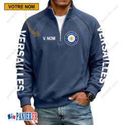 FC Versailles 78 – Sweat demi-zippé Nouvelle Version Avec Nom Personnalisé