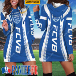 FC Villefranche-Beaujolais – Robe hoodie femme Édition spéciale Avec Nom Personnalisé