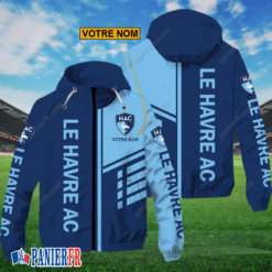 Le Havre AC – Hoodie ZipFlex Nouveau style avec nom personnalisé