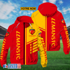 Le Mans FC – Hoodie ZipFlex Nouveau style avec nom personnalisé
