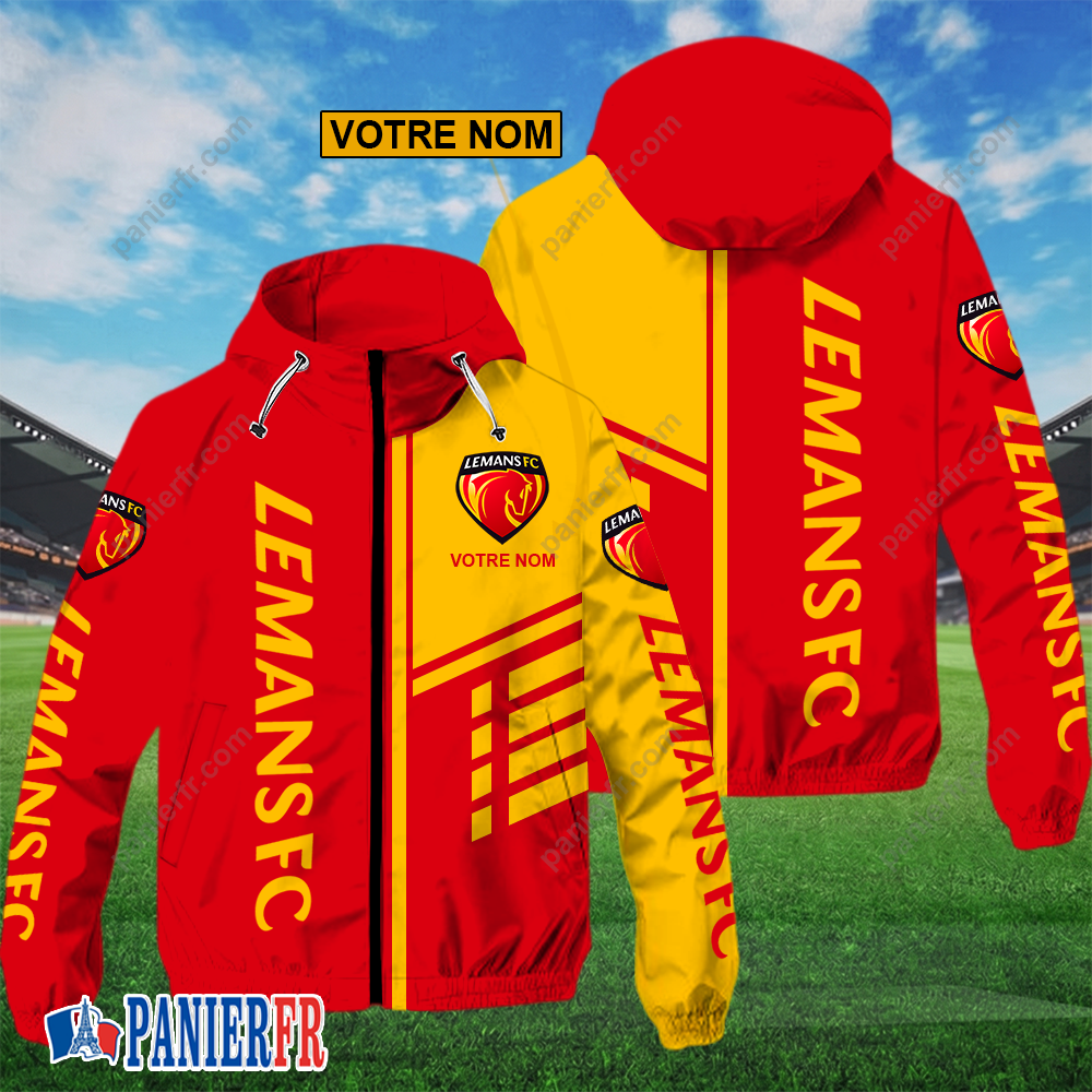 Le Mans FC – Hoodie ZipFlex Nouveau style avec nom personnalisé Le Mans FC – Hoodie ZipFlex Nouveau style avec nom personnalisé