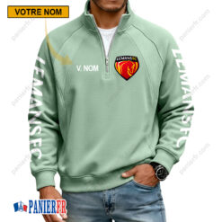 Le Mans FC – Sweat demi-zippé Nouvelle Version Avec Nom Personnalisé