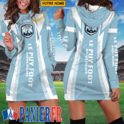 Le Puy Foot 43 Auvergne – Robe hoodie femme Édition spéciale Avec Nom Personnalisé