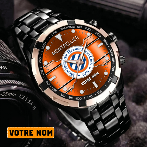 Montpellier HSC – Montre Aurora Nouvelle édition Avec Nom Personnalisé Montpellier HSC – Montre Aurora Nouvelle édition Avec Nom Personnalisé