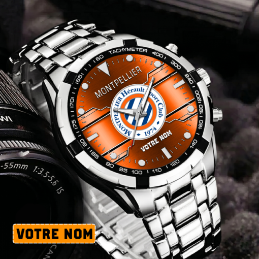 Montpellier HSC – Montre Aurora Nouvelle édition Avec Nom Personnalisé Montpellier HSC – Montre Aurora Nouvelle édition Avec Nom Personnalisé