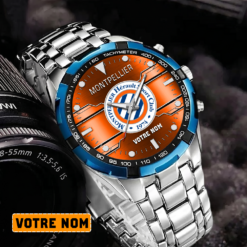 Montpellier HSC – Montre Aurora Nouvelle édition Avec Nom Personnalisé