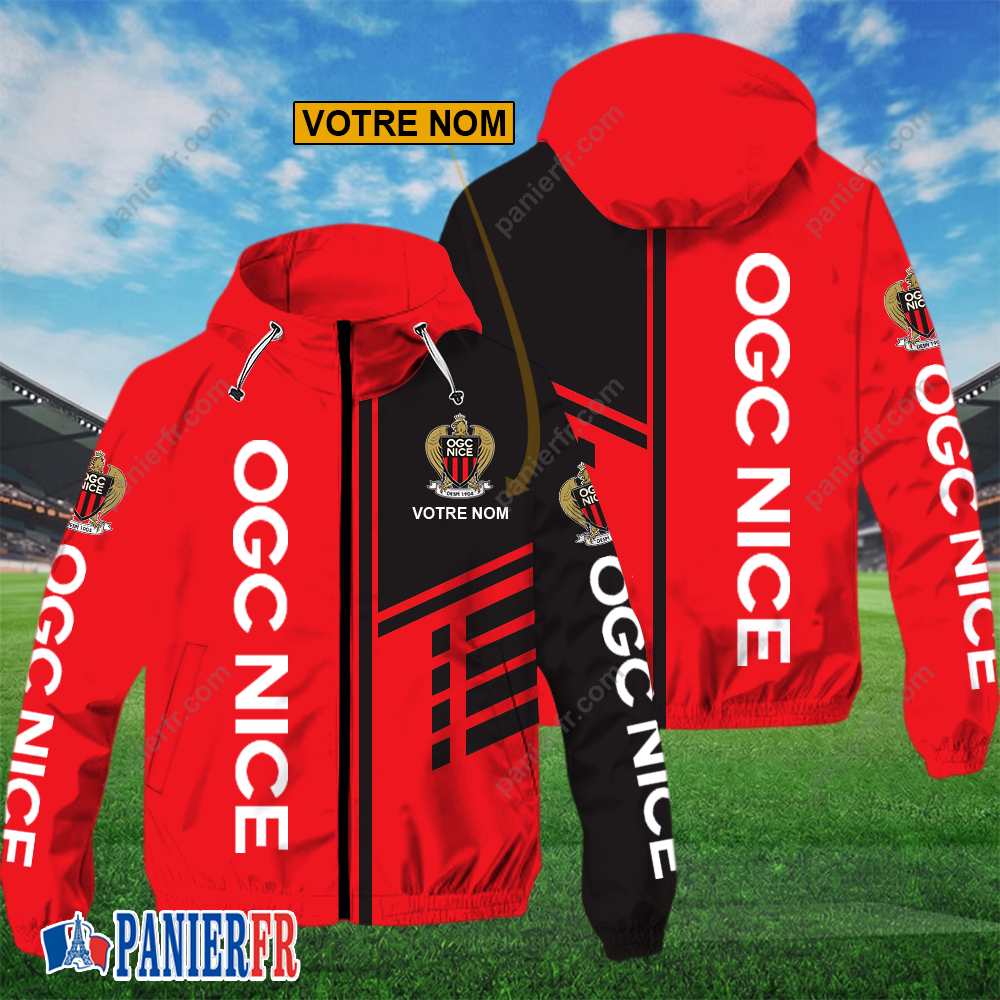 OGC Nice – Hoodie ZipFlex Nouveau style avec nom personnalisé OGC Nice – Hoodie ZipFlex Nouveau style avec nom personnalisé