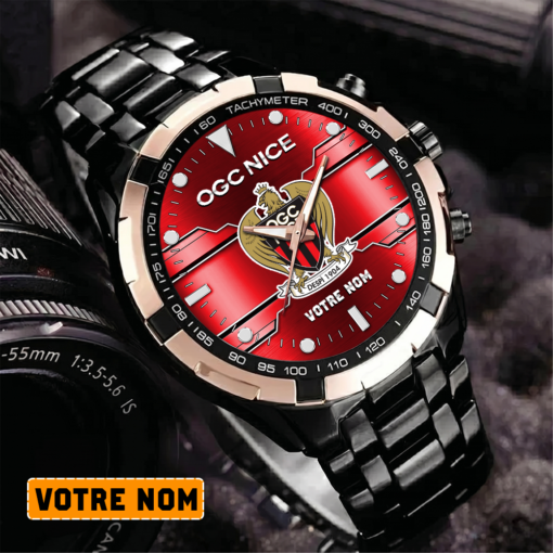 OGC Nice – Montre Aurora Nouvelle édition Avec Nom Personnalisé OGC Nice – Montre Aurora Nouvelle édition Avec Nom Personnalisé