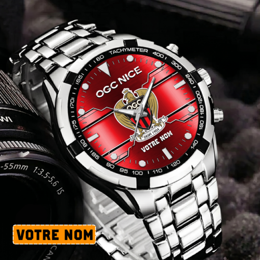 OGC Nice – Montre Aurora Nouvelle édition Avec Nom Personnalisé OGC Nice – Montre Aurora Nouvelle édition Avec Nom Personnalisé