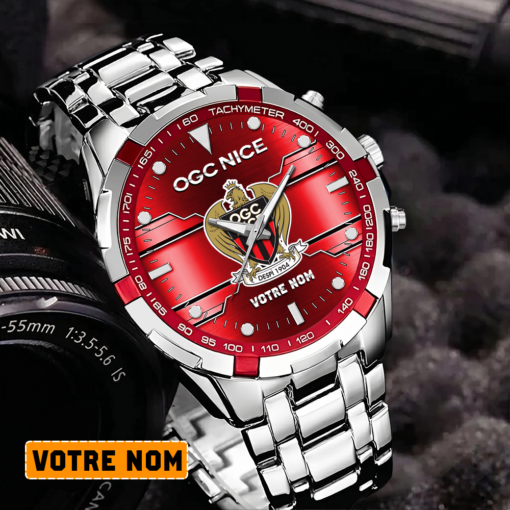 OGC Nice – Montre Aurora Nouvelle édition Avec Nom Personnalisé OGC Nice – Montre Aurora Nouvelle édition Avec Nom Personnalisé