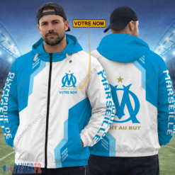 Olympique de Marseille – Hoodie ZipFlex Nouvelle édition avec nom personnalisé