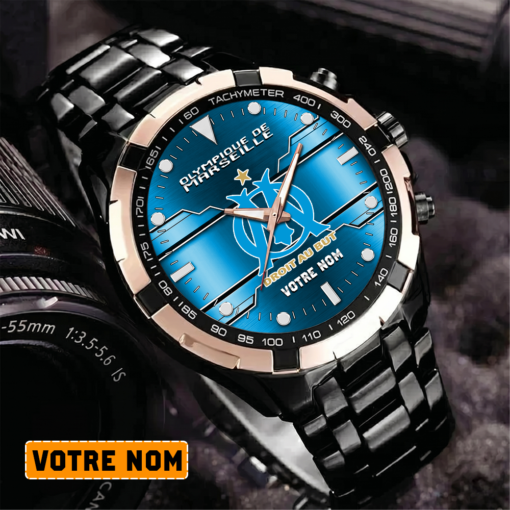 Olympique de Marseille – Montre Aurora Nouvelle édition Avec Nom Personnalisé Olympique de Marseille – Montre Aurora Nouvelle édition Avec Nom Personnalisé