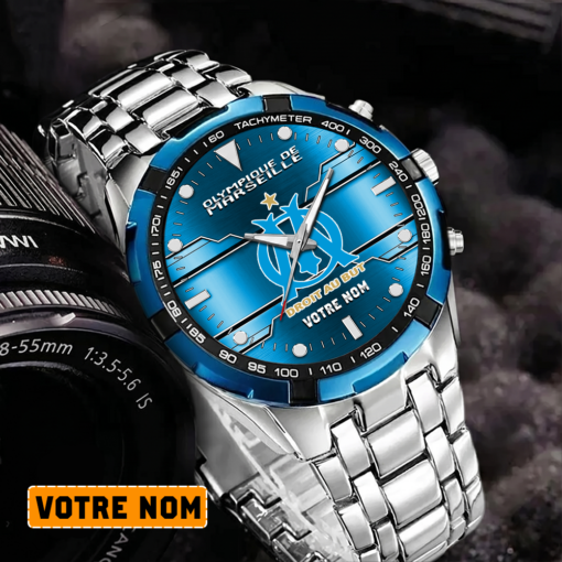 Olympique de Marseille – Montre Aurora Nouvelle édition Avec Nom Personnalisé Olympique de Marseille – Montre Aurora Nouvelle édition Avec Nom Personnalisé