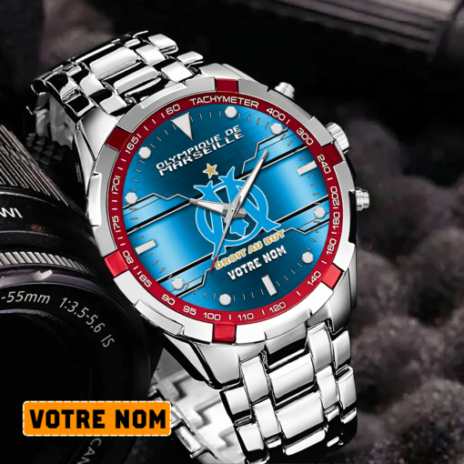 Olympique de Marseille – Montre Aurora Nouvelle édition Avec Nom Personnalisé Olympique de Marseille – Montre Aurora Nouvelle édition Avec Nom Personnalisé