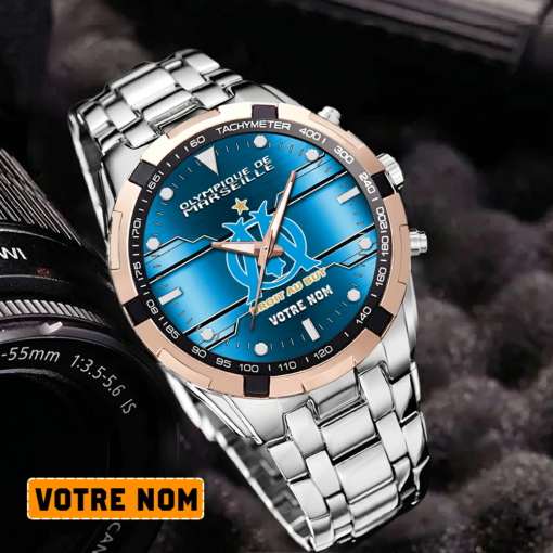 Olympique de Marseille – Montre Aurora Nouvelle édition Avec Nom Personnalisé Olympique de Marseille – Montre Aurora Nouvelle édition Avec Nom Personnalisé