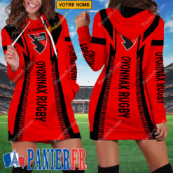 Oyonnax Rugby – Robe hoodie femme Édition spéciale Avec Nom Personnalisé