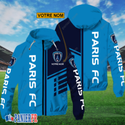 Paris FC – Hoodie ZipFlex Nouveau style avec nom personnalisé