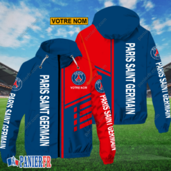 Paris Saint-Germain – Hoodie ZipFlex Nouveau style avec nom personnalisé