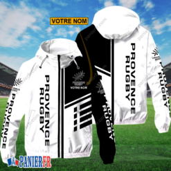 Provence Rugby – Hoodie ZipFlex Nouveau style avec nom personnalisé