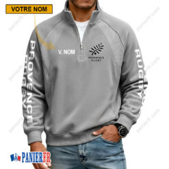 Provence Rugby – Sweat demi-zippé Nouvelle Version Avec Nom Personnalisé