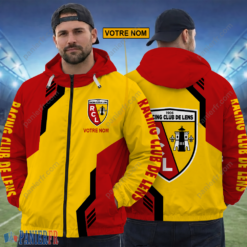 RC Lens – Hoodie ZipFlex Nouvelle édition avec nom personnalisé