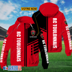 RC Toulonnais – Hoodie ZipFlex Nouveau style avec nom personnalisé